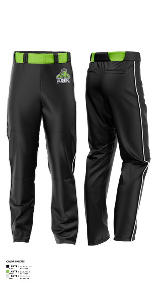 Baseball Pants, Seneca Creek Sliders, Baseball, Teamtime, Team time, sublimation, custom sports apparel, team uniforms, spirit wear, spiritwear, sports uniforms, custom shirts, team store, custom team store, fundraiser sports, apparel fundraiser