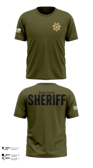Short Sleeve Performance Shirt, Butler County Sheriff’s Department, Police, Teamtime, Team time, sublimation, custom sports apparel, team uniforms, spirit wear, spiritwear, sports uniforms, custom shirts, team store, custom team store, fundraiser sports, apparel fundraiser
