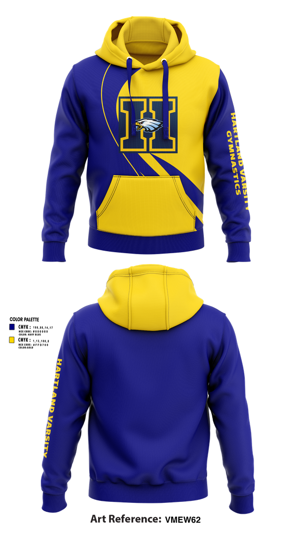 Hoodie, Hartland Varsity Gymnastics, Spirit Store, Teamtime, Team time, sublimation, custom sports apparel, team uniforms, spirit wear, spiritwear, sports uniforms, custom shirts, team store, custom team store, fundraiser sports, apparel fundraiser