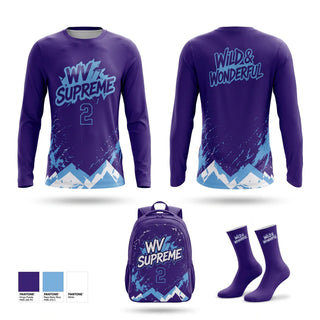 Long Sleeve Performance Shirt, WV Supreme, Men's Basketball, Teamtime, Team time, sublimation, custom sports apparel, team uniforms, spirit wear, spiritwear, sports uniforms, custom shirts, team store, custom team store, fundraiser sports, apparel fundraiser