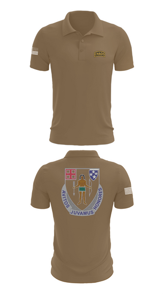Short Sleeve Performance Polo, Chaos Company, 1-182 Infantry, , Teamtime, Team time, sublimation, custom sports apparel, team uniforms, spirit wear, spiritwear, sports uniforms, custom shirts, team store, custom team store, fundraiser sports, apparel fundraiser