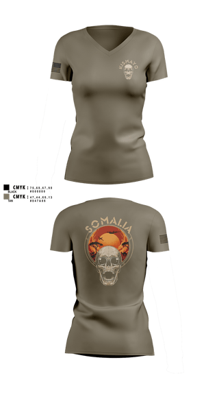 Womens Short Sleeve Vneck Shirt, CJTF-HOA, Army, Teamtime, Team time, sublimation, custom sports apparel, team uniforms, spirit wear, spiritwear, sports uniforms, custom shirts, team store, custom team store, fundraiser sports, apparel fundraiser