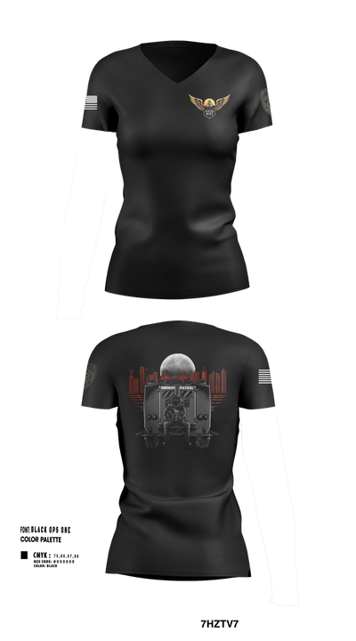 CHP- GGD WST 25577608 Women's Short Sleeve V-neck Shirt - 101