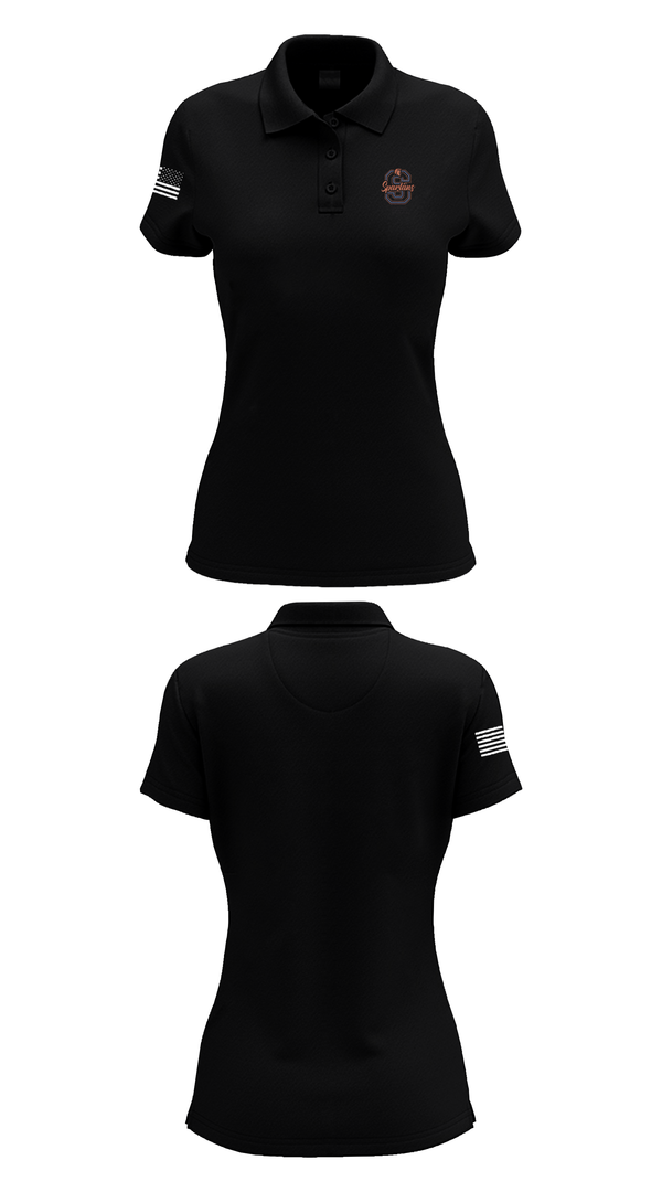 Womens Short Sleeve Performance Polo, Romeoville Cheer, Cheer, Teamtime, Team time, sublimation, custom sports apparel, team uniforms, spirit wear, spiritwear, sports uniforms, custom shirts, team store, custom team store, fundraiser sports, apparel fundraiser