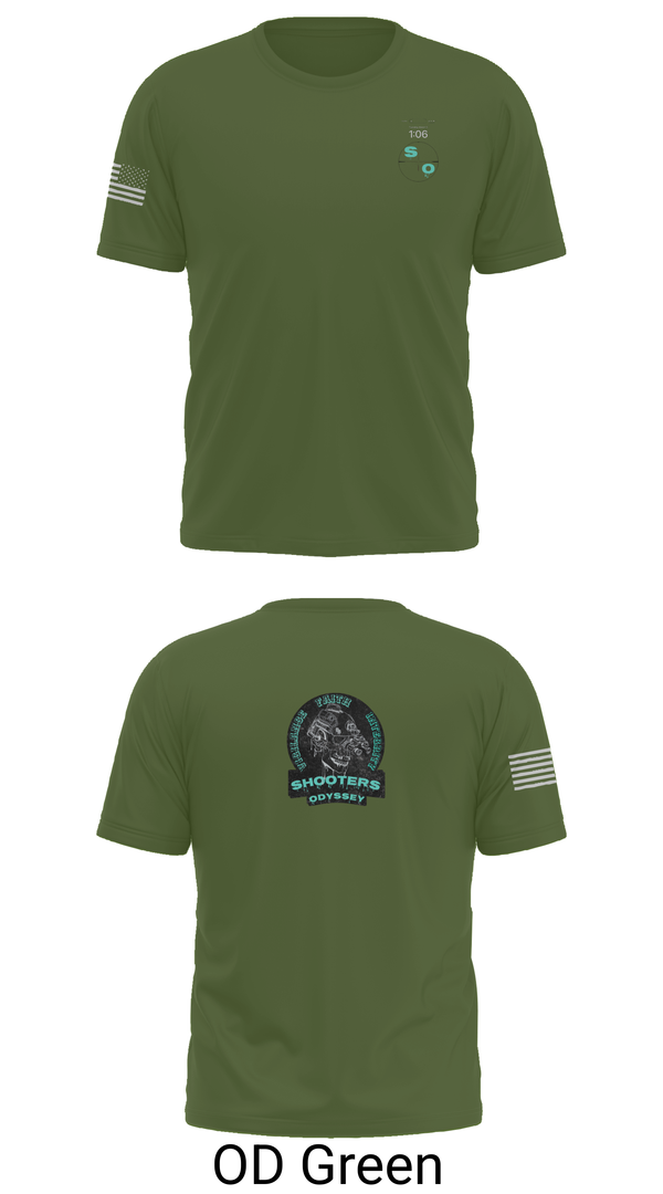 Old School Cotton Feel Shirt, Shooters odyssey, National Guard, Teamtime, Team time, sublimation, custom sports apparel, team uniforms, spirit wear, spiritwear, sports uniforms, custom shirts, team store, custom team store, fundraiser sports, apparel fundraiser