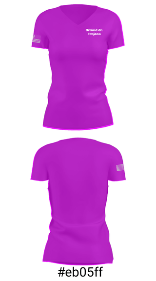 Women's Short Sleeve Vneck Shirt, Orland Jr. Trojans, Spirit Store, Teamtime, Team time, sublimation, custom sports apparel, team uniforms, spirit wear, spiritwear, sports uniforms, custom shirts, team store, custom team store, fundraiser sports, apparel fundraiser