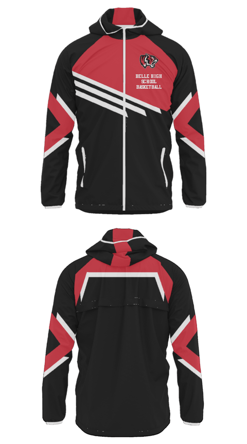 Windbreaker, Belle High School Basketball, Women's Basketball, Teamtime, Team time, sublimation, custom sports apparel, team uniforms, spirit wear, spiritwear, sports uniforms, custom shirts, team store, custom team store, fundraiser sports, apparel fundraiser