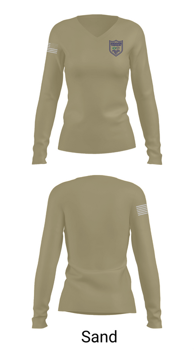 Andover Township Police Department 13076231 Women's Long Sleeve V-neck Shirt - 92