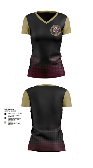 Womens Short Sleeve Vneck Shirt, Concordia Cobbers, , Teamtime, Team time, sublimation, custom sports apparel, team uniforms, spirit wear, spiritwear, sports uniforms, custom shirts, team store, custom team store, fundraiser sports, apparel fundraiser