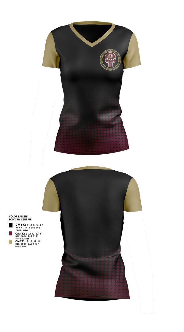 Womens Short Sleeve Vneck Shirt, Concordia Cobbers, , Teamtime, Team time, sublimation, custom sports apparel, team uniforms, spirit wear, spiritwear, sports uniforms, custom shirts, team store, custom team store, fundraiser sports, apparel fundraiser