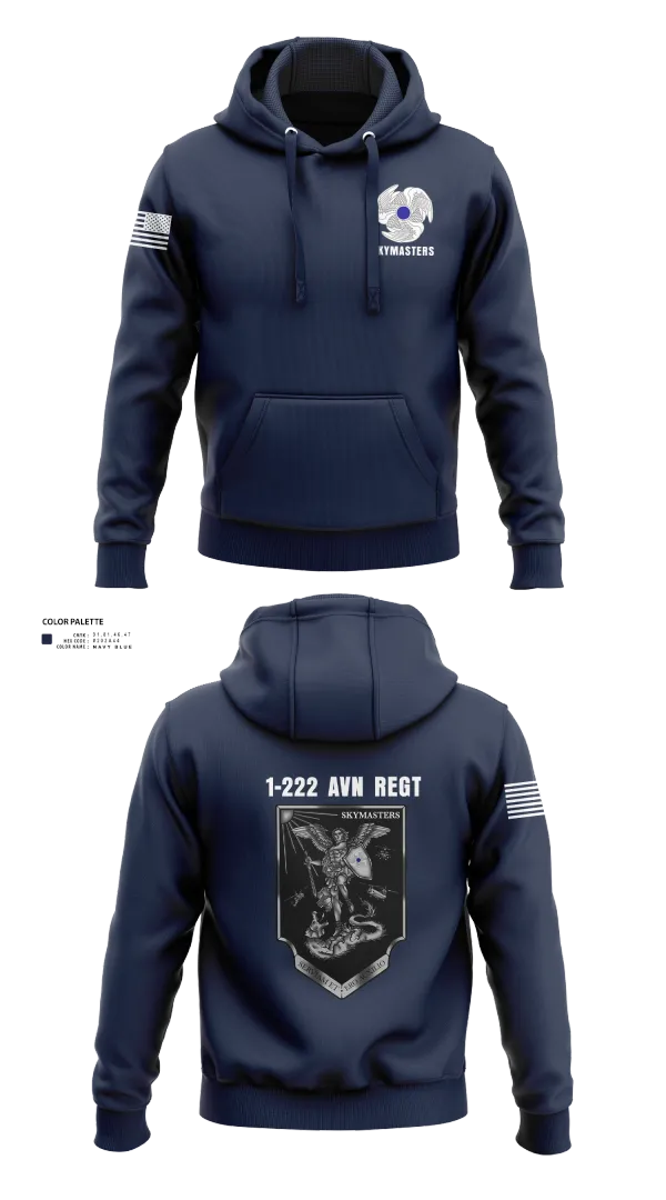 Hoodie, 1-222 Aviaition Regiment, Army, Teamtime, Team time, sublimation, custom sports apparel, team uniforms, spirit wear, spiritwear, sports uniforms, custom shirts, team store, custom team store, fundraiser sports, apparel fundraiser