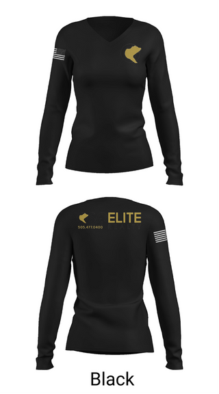 Womens Long Sleeve Vneck Shirt, OSO Elite Realty, , Teamtime, Team time, sublimation, custom sports apparel, team uniforms, spirit wear, spiritwear, sports uniforms, custom shirts, team store, custom team store, fundraiser sports, apparel fundraiser