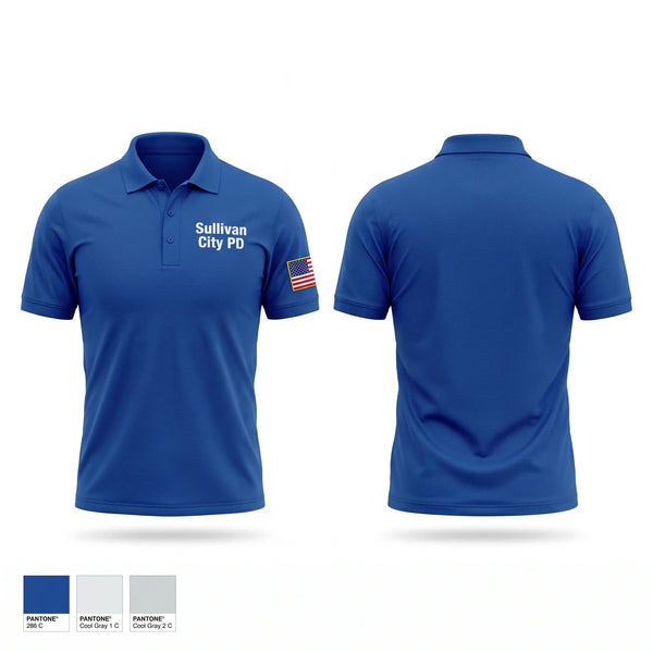 Short Sleeve Performance Polo, Sullivan City PD, Police, Teamtime, Team time, sublimation, custom sports apparel, team uniforms, spirit wear, spiritwear, sports uniforms, custom shirts, team store, custom team store, fundraiser sports, apparel fundraiser