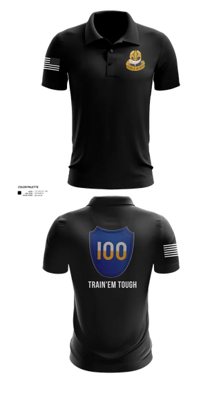 Short Sleeve Performance Polo, 100th Training Division, Army, Teamtime, Team time, sublimation, custom sports apparel, team uniforms, spirit wear, spiritwear, sports uniforms, custom shirts, team store, custom team store, fundraiser sports, apparel fundraiser