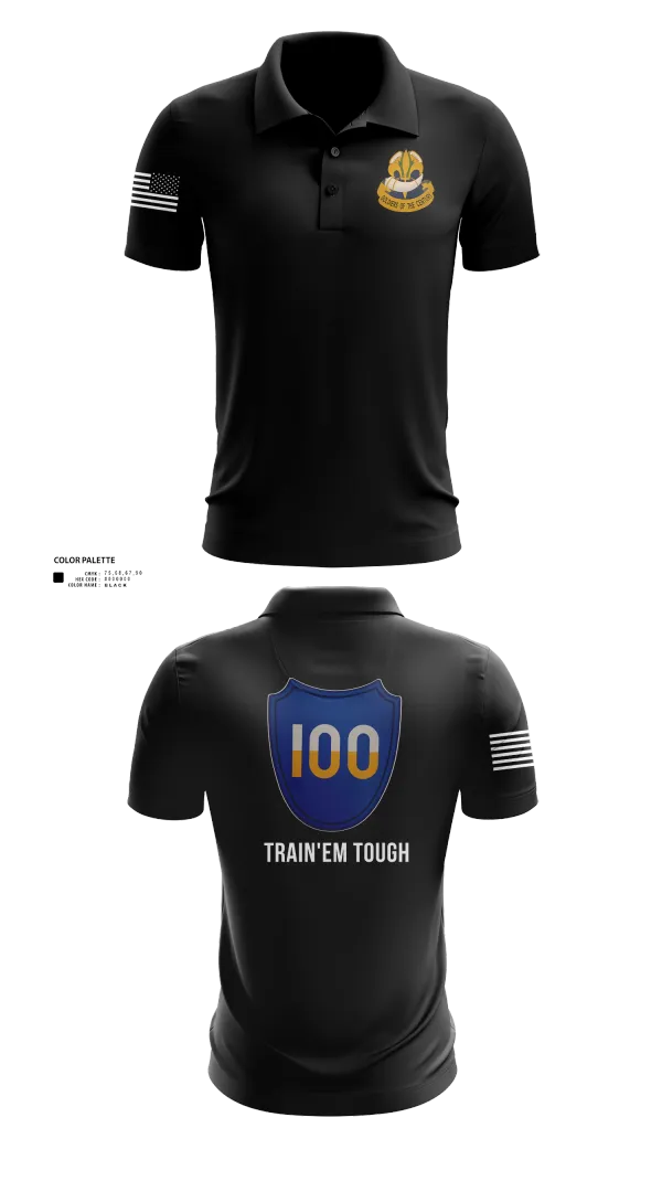 Short Sleeve Performance Polo, 100th Training Division, Army, Teamtime, Team time, sublimation, custom sports apparel, team uniforms, spirit wear, spiritwear, sports uniforms, custom shirts, team store, custom team store, fundraiser sports, apparel fundraiser