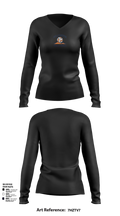 R-S Central Hilltoppers Volleyball 15542633 Women's Long Sleeve V-neck Shirt - 85