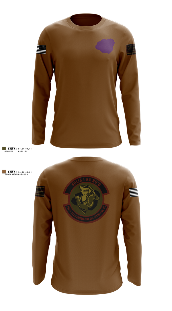 Long Sleeve Performance Shirt, 150th Electromagnetic Warfare Squadron, , Teamtime, Team time, sublimation, custom sports apparel, team uniforms, spirit wear, spiritwear, sports uniforms, custom shirts, team store, custom team store, fundraiser sports, apparel fundraiser
