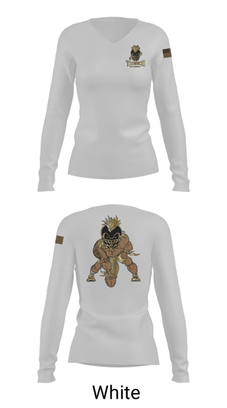 Women's Long Sleeve Vneck Shirt, TRENCH WARRIORS, Football, Teamtime, Team time, sublimation, custom sports apparel, team uniforms, spirit wear, spiritwear, sports uniforms, custom shirts, team store, custom team store, fundraiser sports, apparel fundraiser