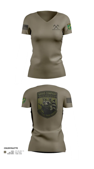 Womens Short Sleeve Vneck Shirt, , Army, Teamtime, Team time, sublimation, custom sports apparel, team uniforms, spirit wear, spiritwear, sports uniforms, custom shirts, team store, custom team store, fundraiser sports, apparel fundraiser