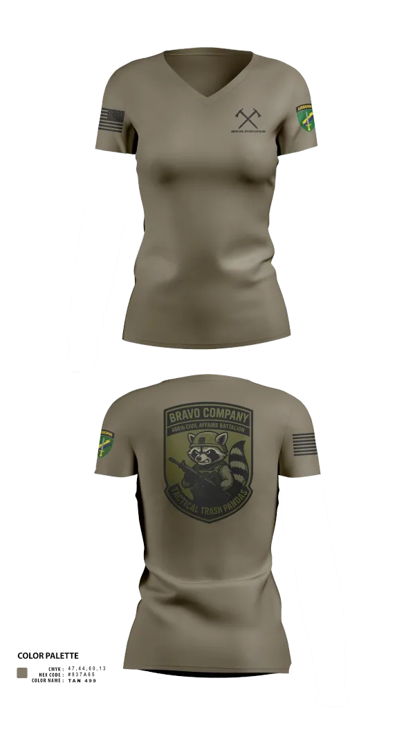 Womens Short Sleeve Vneck Shirt, , Army, Teamtime, Team time, sublimation, custom sports apparel, team uniforms, spirit wear, spiritwear, sports uniforms, custom shirts, team store, custom team store, fundraiser sports, apparel fundraiser