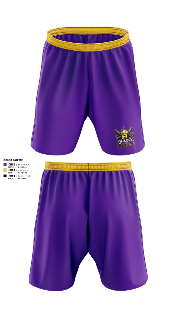 Athletic Shorts With Pockets, Biloxi, Softball, Teamtime, Team time, sublimation, custom sports apparel, team uniforms, spirit wear, spiritwear, sports uniforms, custom shirts, team store, custom team store, fundraiser sports, apparel fundraiser