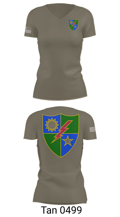 75th 74408618 Women's Short Sleeve V-neck Shirt - 68