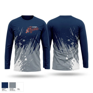Long Sleeve Performance Shirt, Tigers, Baseball, Teamtime, Team time, sublimation, custom sports apparel, team uniforms, spirit wear, spiritwear, sports uniforms, custom shirts, team store, custom team store, fundraiser sports, apparel fundraiser