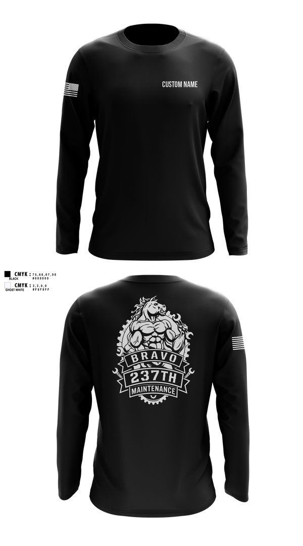 Long Sleeve Performance Shirt, BRAVO 237th BSB, Army, Teamtime, Team time, sublimation, custom sports apparel, team uniforms, spirit wear, spiritwear, sports uniforms, custom shirts, team store, custom team store, fundraiser sports, apparel fundraiser