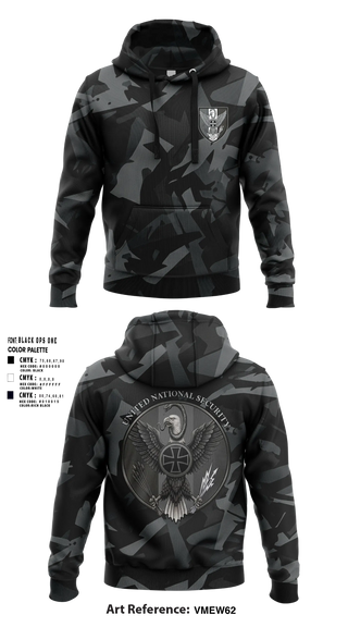 Hoodie, United National Security, Police, Teamtime, Team time, sublimation, custom sports apparel, team uniforms, spirit wear, spiritwear, sports uniforms, custom shirts, team store, custom team store, fundraiser sports, apparel fundraiser