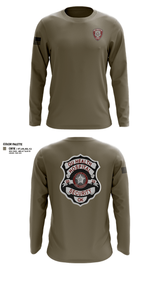 Long Sleeve Performance Shirt, OUH Security, Police, Teamtime, Team time, sublimation, custom sports apparel, team uniforms, spirit wear, spiritwear, sports uniforms, custom shirts, team store, custom team store, fundraiser sports, apparel fundraiser
