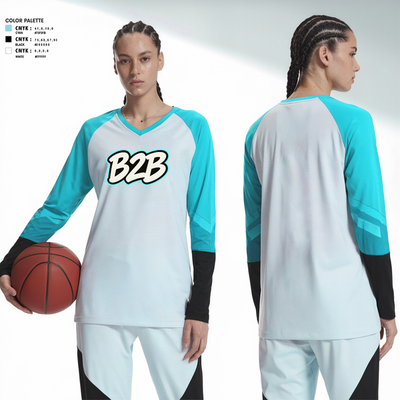 Built2Ball 72637833 Women's Long Sleeve V-neck Shirt - 2