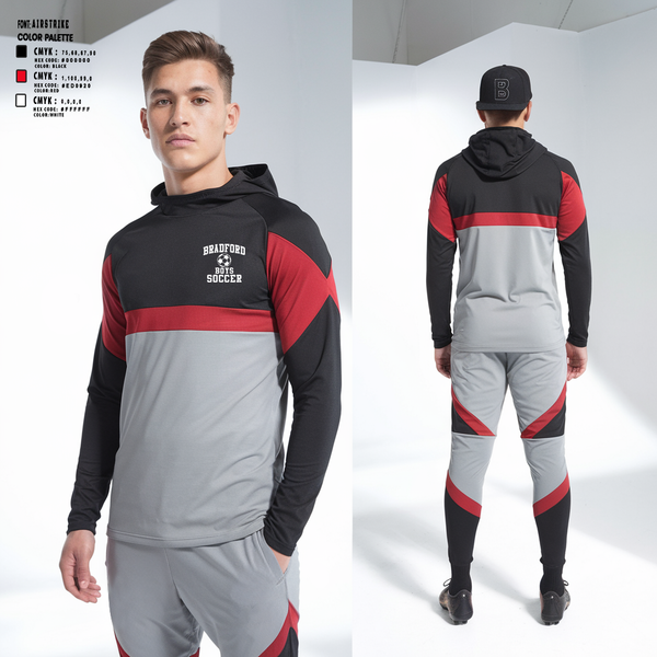 Hoodie, Bradford Boys Soccer, Men's Soccer, Teamtime, Team time, sublimation, custom sports apparel, team uniforms, spirit wear, spiritwear, sports uniforms, custom shirts, team store, custom team store, fundraiser sports, apparel fundraiser