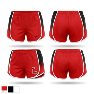 Womens Shorts, Lexington High School, Track & Field, Teamtime, Team time, sublimation, custom sports apparel, team uniforms, spirit wear, spiritwear, sports uniforms, custom shirts, team store, custom team store, fundraiser sports, apparel fundraiser