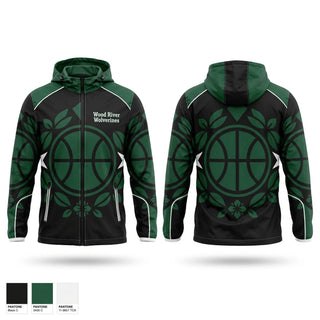 Windbreaker, Wood River Wolverines, Women's Basketball, Teamtime, Team time, sublimation, custom sports apparel, team uniforms, spirit wear, spiritwear, sports uniforms, custom shirts, team store, custom team store, fundraiser sports, apparel fundraiser