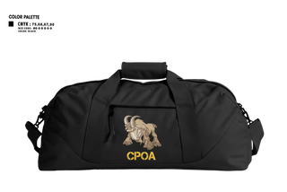 Duffle Bag, Patuxent River CPOA, Navy, Teamtime, Team time, sublimation, custom sports apparel, team uniforms, spirit wear, spiritwear, sports uniforms, custom shirts, team store, custom team store, fundraiser sports, apparel fundraiser