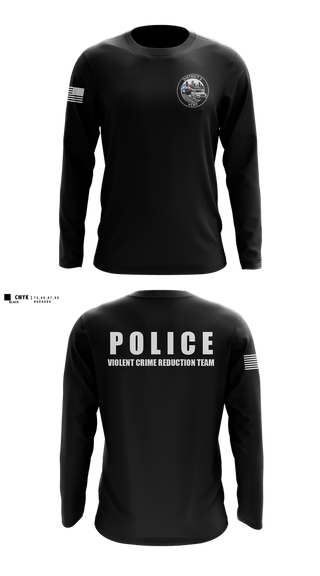 Long Sleeve Performance Shirt, D3 Violent Crimes Reduction Team, Police, Teamtime, Team time, sublimation, custom sports apparel, team uniforms, spirit wear, spiritwear, sports uniforms, custom shirts, team store, custom team store, fundraiser sports, apparel fundraiser
