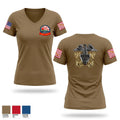 AIMD Iwakuni 60489346 Women's Short Sleeve V-neck Shirt - 1