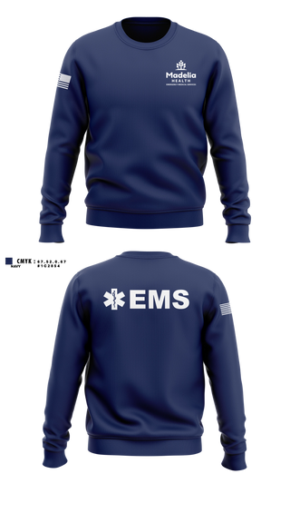 Crew Neck Sweatshirt, Madelia Health EMS, EMS/EMT, Teamtime, Team time, sublimation, custom sports apparel, team uniforms, spirit wear, spiritwear, sports uniforms, custom shirts, team store, custom team store, fundraiser sports, apparel fundraiser