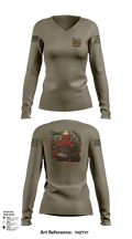 NCHB-1 21856611 Women's Long Sleeve V-neck Shirt - 102