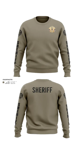 Crew Neck Sweatshirt, Pecos County Sheriff’s Office, Police, Teamtime, Team time, sublimation, custom sports apparel, team uniforms, spirit wear, spiritwear, sports uniforms, custom shirts, team store, custom team store, fundraiser sports, apparel fundraiser