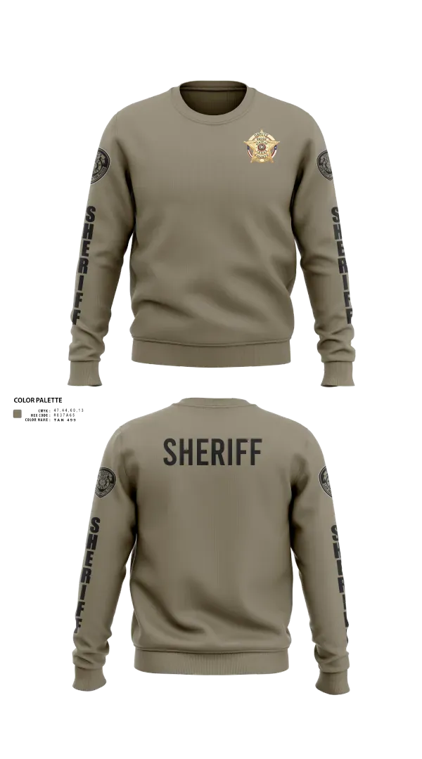 Crew Neck Sweatshirt, Pecos County Sheriff’s Office, Police, Teamtime, Team time, sublimation, custom sports apparel, team uniforms, spirit wear, spiritwear, sports uniforms, custom shirts, team store, custom team store, fundraiser sports, apparel fundraiser