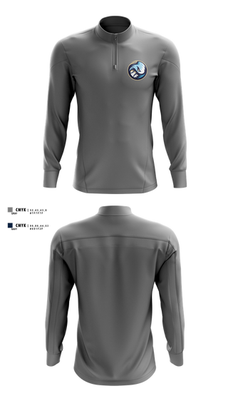 Quarter Zip Jacket, Millcreek Riptide, Baseball, Teamtime, Team time, sublimation, custom sports apparel, team uniforms, spirit wear, spiritwear, sports uniforms, custom shirts, team store, custom team store, fundraiser sports, apparel fundraiser