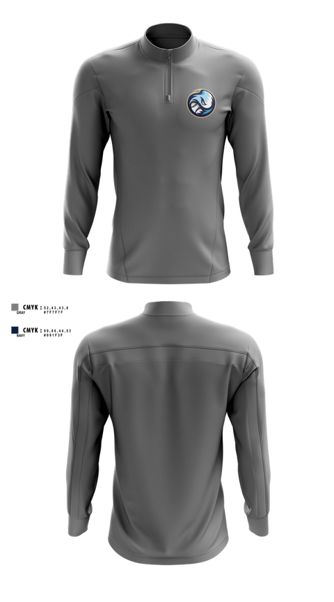 Quarter Zip Jacket, Millcreek Riptide, Baseball, Teamtime, Team time, sublimation, custom sports apparel, team uniforms, spirit wear, spiritwear, sports uniforms, custom shirts, team store, custom team store, fundraiser sports, apparel fundraiser