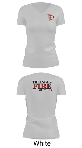 Womens Short Sleeve Vneck Shirt, Triangle Fire Department, Fire Department, Teamtime, Team time, sublimation, custom sports apparel, team uniforms, spirit wear, spiritwear, sports uniforms, custom shirts, team store, custom team store, fundraiser sports, apparel fundraiser