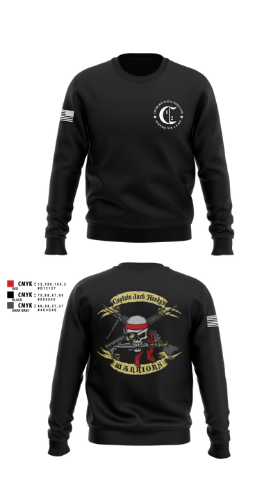 1st Battalion 2nd Marines Charlie Co Veteran 59013691 Crew Neck Sweatshirt - 5