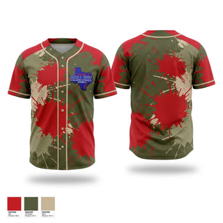 Full Button Baseball Jersey, Texas Ballerz, Baseball, Teamtime, Team time, sublimation, custom sports apparel, team uniforms, spirit wear, spiritwear, sports uniforms, custom shirts, team store, custom team store, fundraiser sports, apparel fundraiser
