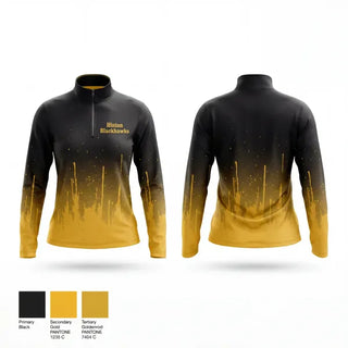 Quarter Zip Jacket, Hinton Blackhawks, Baseball, Teamtime, Team time, sublimation, custom sports apparel, team uniforms, spirit wear, spiritwear, sports uniforms, custom shirts, team store, custom team store, fundraiser sports, apparel fundraiser