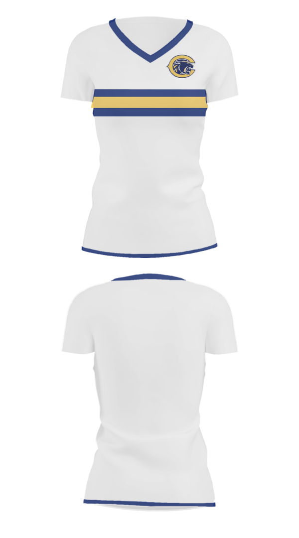 Women's Short Sleeve Vneck Shirt, Collingswood High School Wrestling, Wrestling, Teamtime, Team time, sublimation, custom sports apparel, team uniforms, spirit wear, spiritwear, sports uniforms, custom shirts, team store, custom team store, fundraiser sports, apparel fundraiser
