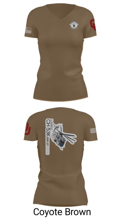 CH-53 14570002 Women's Short Sleeve V-neck Shirt - 12