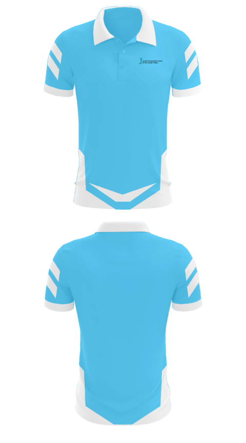 Short Sleeve Performance Polo, Jewish Community Center of the Lehigh Valley, Spirit Store, Teamtime, Team time, sublimation, custom sports apparel, team uniforms, spirit wear, spiritwear, sports uniforms, custom shirts, team store, custom team store, fundraiser sports, apparel fundraiser